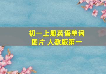 初一上册英语单词图片 人教版第一